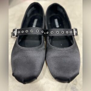 Satin ballet flat Mary Jane